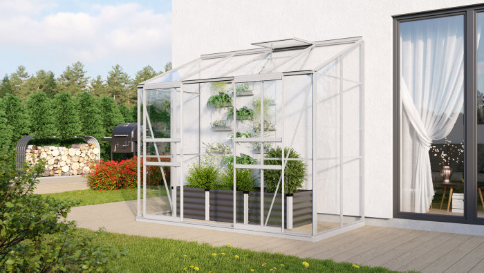 Växthus Ida 3300 Alu Glas 3,3 m² Vitavia  